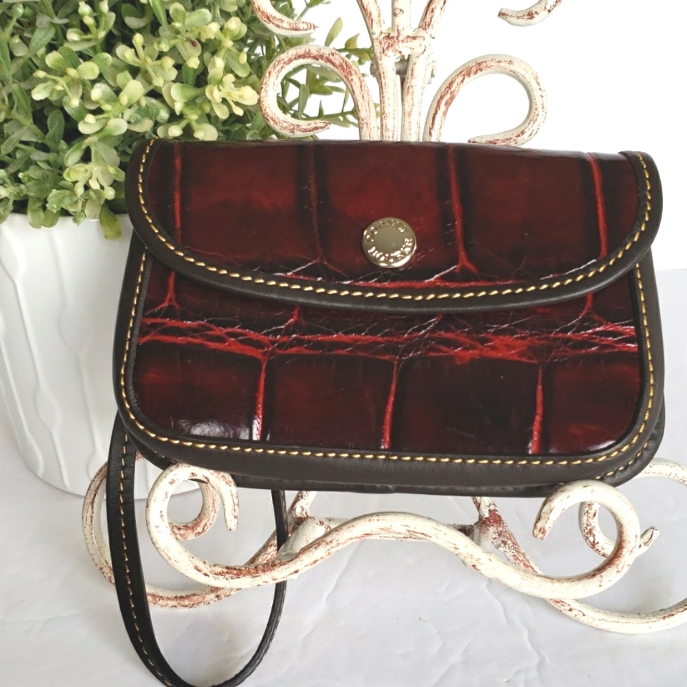 DOONEY & BOURKE Nile Collection Small Croc Flap Wristlet